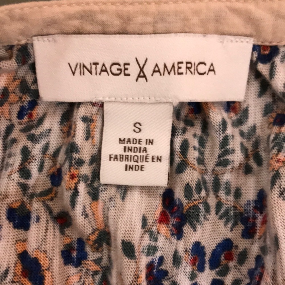 Vintage America embroidered boho peasant top Small - Picture 4 of 6